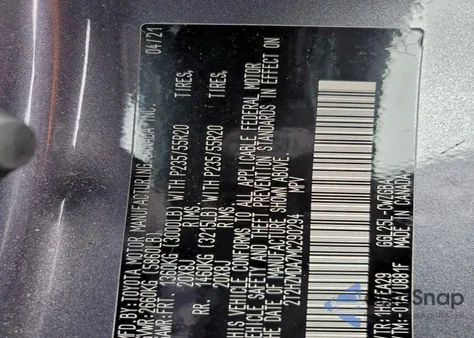 2021 Lexus Rx 350 z USA, uszkodzony, nr VIN 2T2HZMDA7MC290294